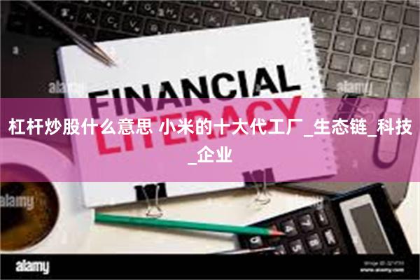 杠杆炒股什么意思 小米的十大代工厂_生态链_科技_企业